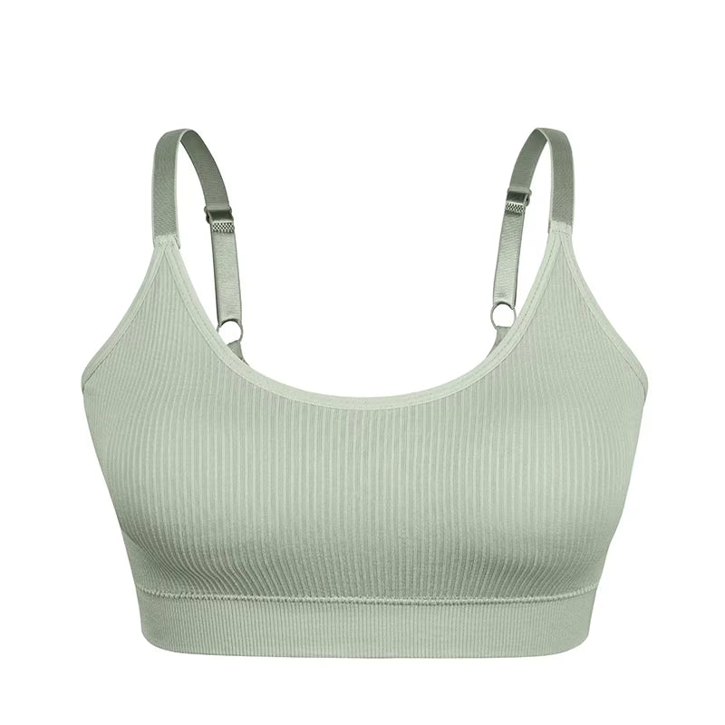 Sports Yoga Bra Women Seamless Padded Sports Bra Fitness Running Gym Bra Sports Underwear Push up Sport Bra for Cup a B