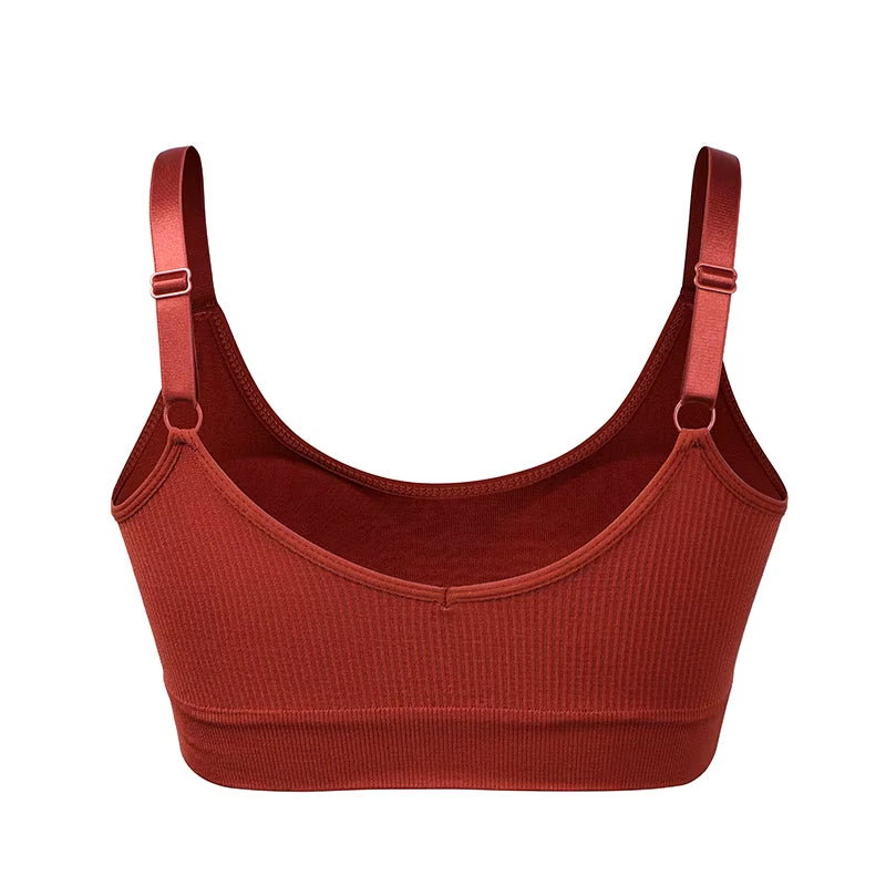 Sports Yoga Bra Women Seamless Padded Sports Bra Fitness Running Gym Bra Sports Underwear Push up Sport Bra for Cup a B